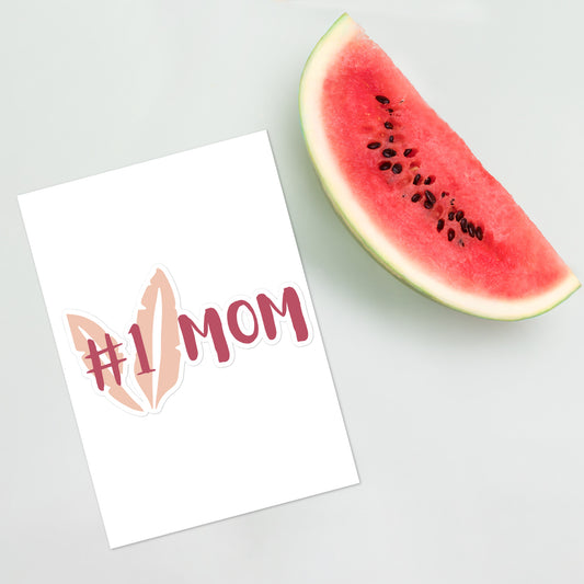 #1 Mom Sticker