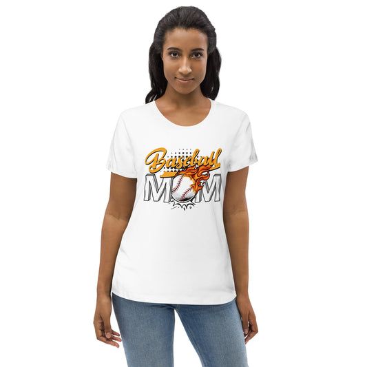 Baseball MOM - Baseball Mom / Mother - Women's fitted eco tee